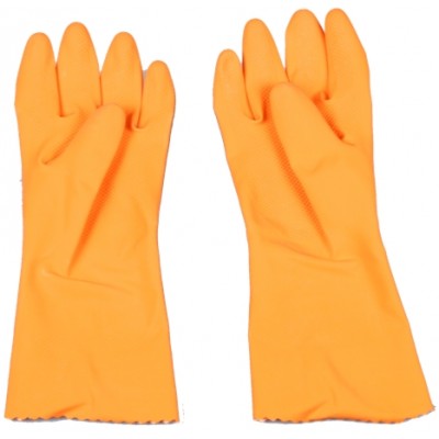 ถุงมือยางส้ม-L-SWAN  /C